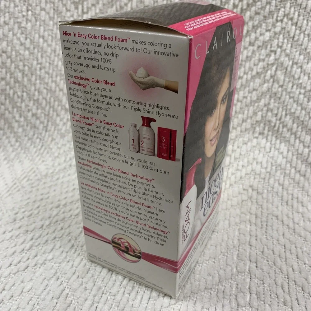 NOS Clairol # 5 Medium Brown Nice' n Easy‎ Hair Color Blend Foam Permanent